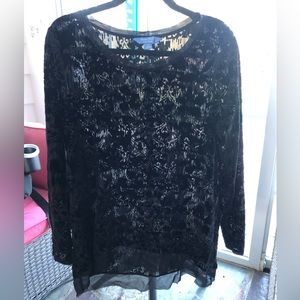 Simply vera velvet blouse